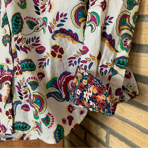 Talbots floral button down - Picture 3 of 5